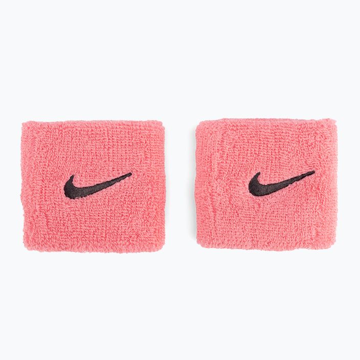 Polsini Nike Swoosh 2 pezzi rosa gaze/grigio petrolio 2