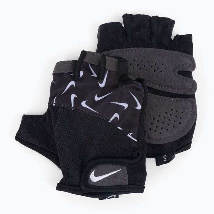 Guanti da allenamento da donna Nike Gym Elemental Printed nero/bianco