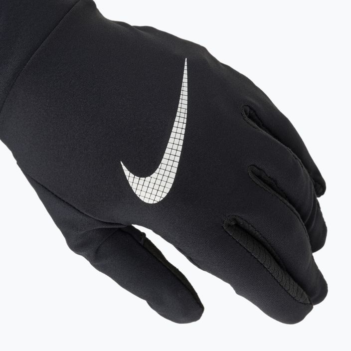 Set berretto + guanti Nike Essential Running da uomo nero/nero/argento 5