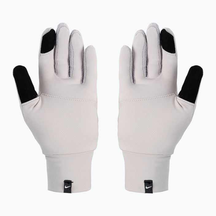 Set fascia da braccio + guanti Nike Essential da donna, lilla argento/grigio particella/argento 4
