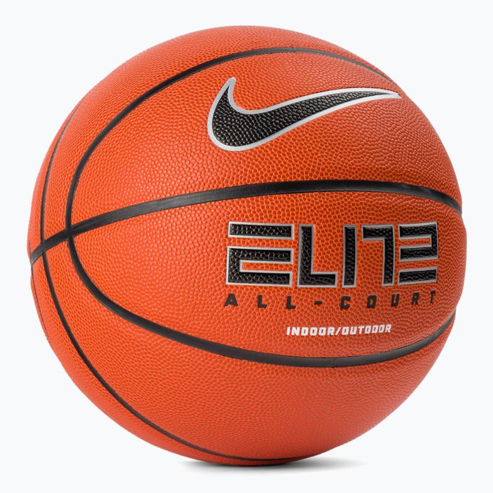 Nike Elite All Court 8P 2.0 sgonfio ambra / nero / argento metallico basket dimensioni 7 2