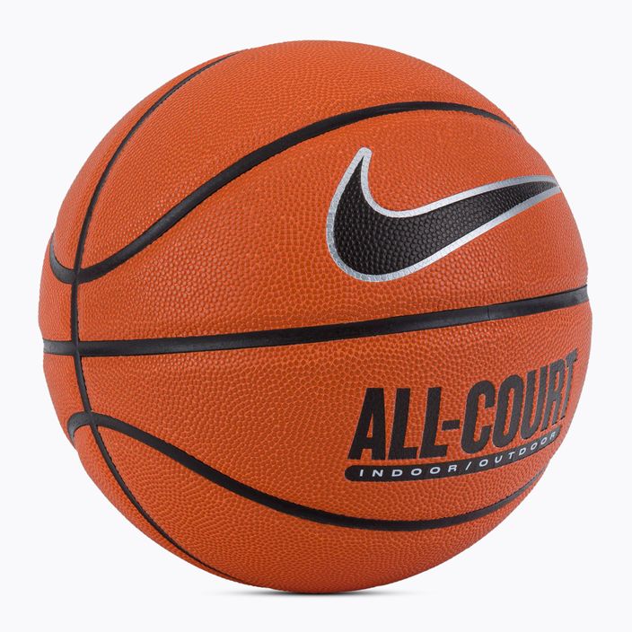 Nike tutti i giorni All Court 8P sgonfio ambra / nero / argento metallico basket dimensioni 7 2