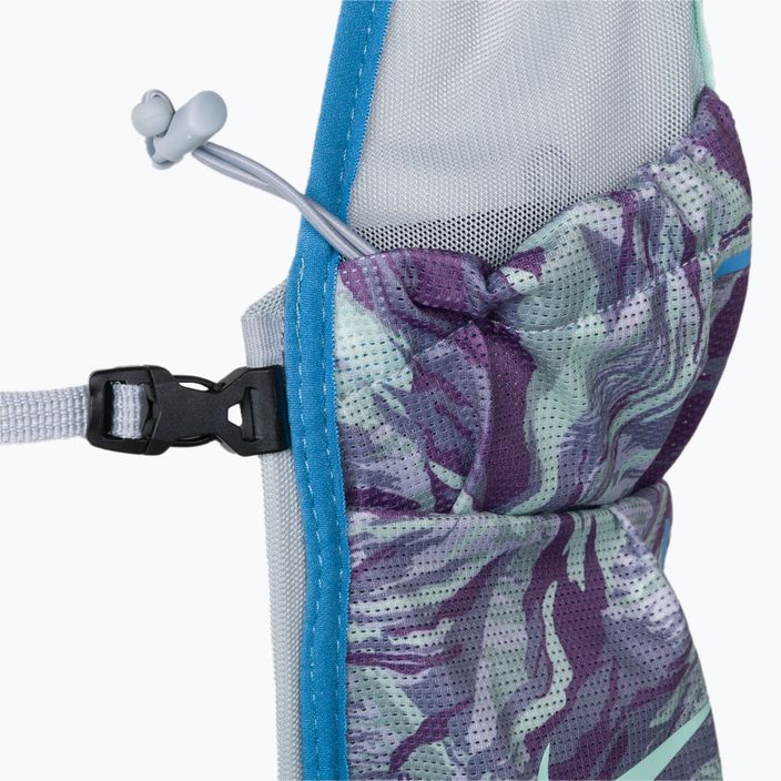 Nike Trail Vest 2.0 Gilet da corsa stampato grigio lupo/canyon purple/menta/blu 5