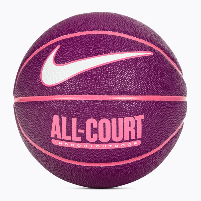 Nike tutti i giorni All Court 8P sgonfio basket viotech / rosa / bianco dimensioni 6
