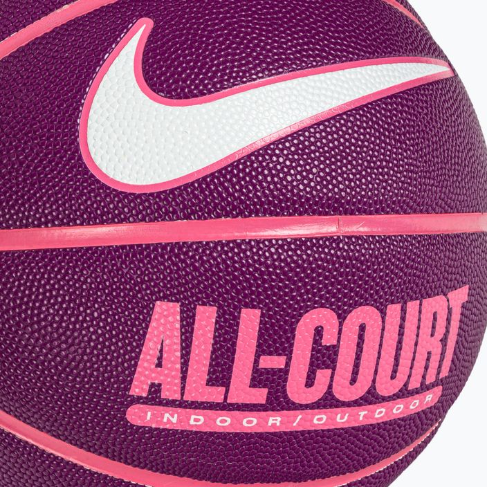 Nike tutti i giorni All Court 8P sgonfio basket viotech / rosa / bianco dimensioni 6 3