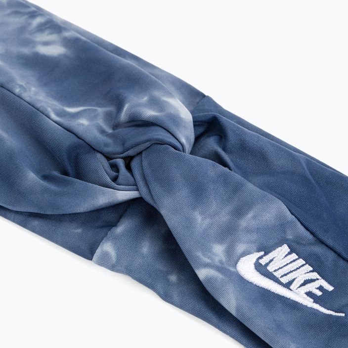 Nike Twist Knot Fascia Tie Dye blu diffuso/bianco osfm 3