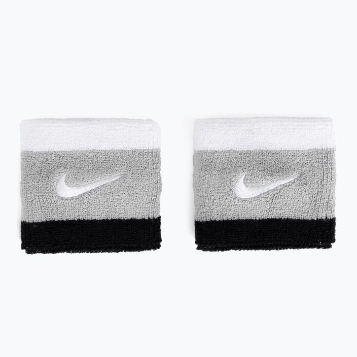 Polsini Nike Swoosh 2 pezzi lt smoke grey/nero/bianco 2