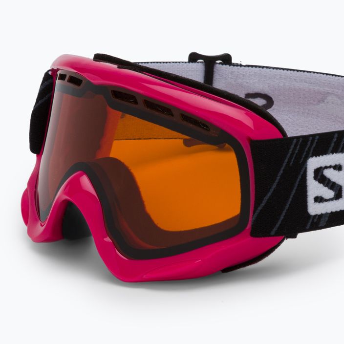 Salomon Juke Access rosa/arancio tonico, occhiali da sci per bambini 5