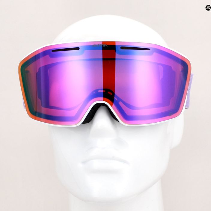 Alpina Nendaz Q-Lite S2 bianco/lilla opaco/lavanda occhiali da sci 9