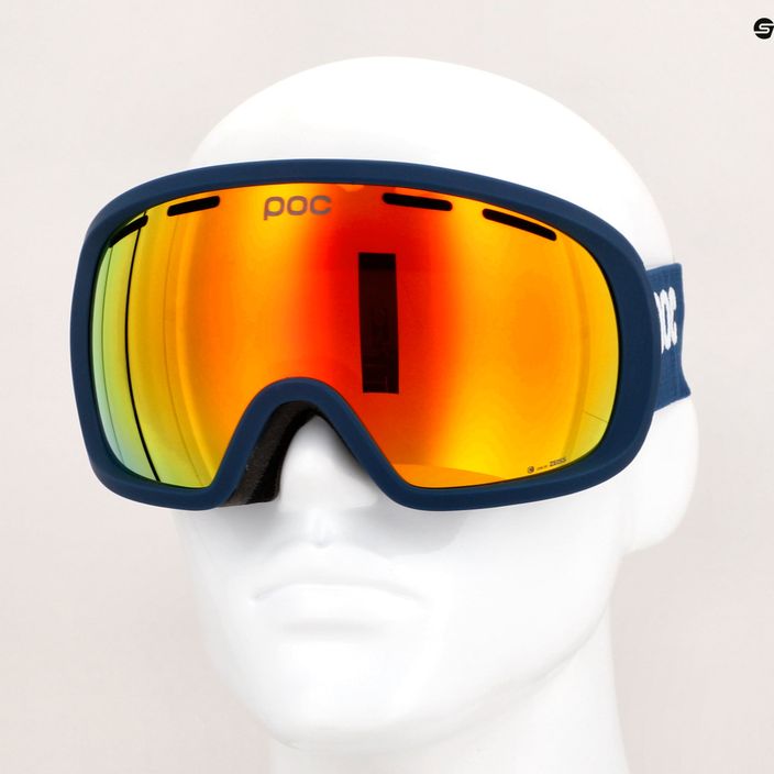Occhiali da sci POC Fovea lead blu/arancio parzialmente soleggiato 10