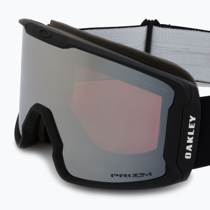 Oakley Line Miner L nero opaco/prizm snow black iridium occhiali da sci 5