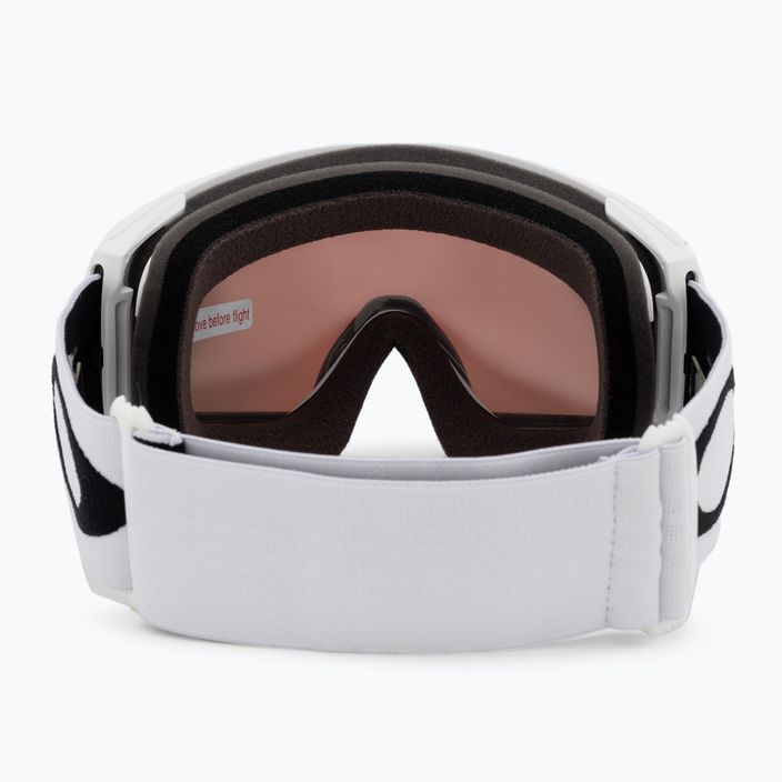 Oakley Line Miner L bianco opaco/prizm snow torch iridium occhiali da sci 3