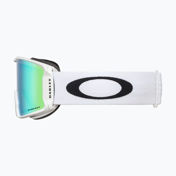 Oakley Line Miner L bianco opaco/prizm snow jade iridium occhiali da sci 8