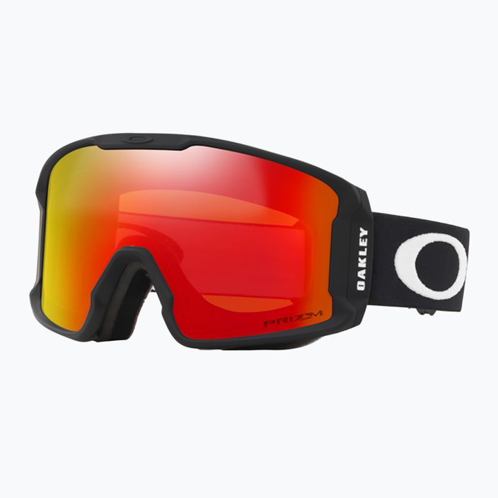 Oakley Line Miner M nero opaco/prizm snow torch iridium occhiali da sci 9