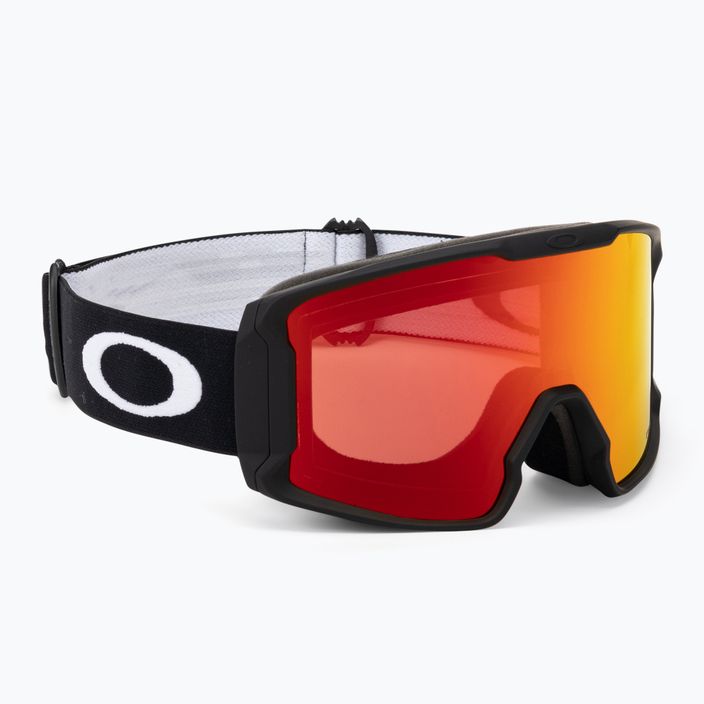 Oakley Line Miner M nero opaco/prizm snow torch iridium occhiali da sci