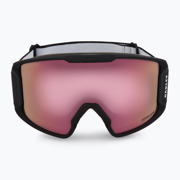 Oakley Line Miner M nero opaco/prizm snow hi pink iridium occhiali da sci 2