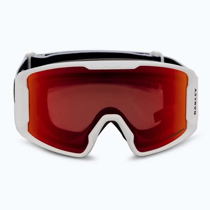 Oakley Line Miner M bianco opaco/prizm snow torch iridium occhiali da sci 2