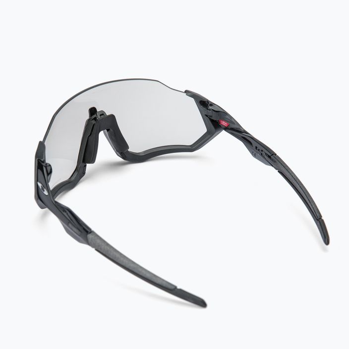 Occhiali da sole Oakley Flight Jacket acciaio/chiaro/nero fotocromatico 2