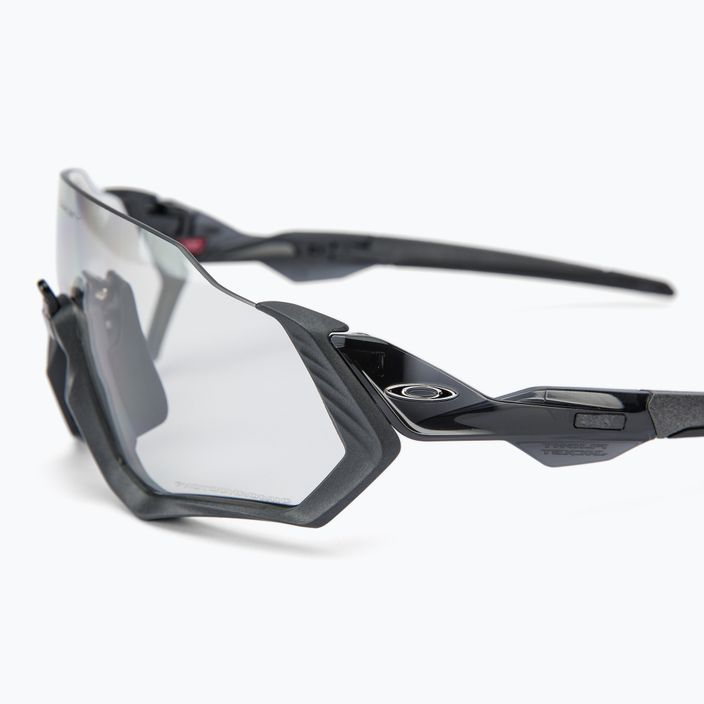 Occhiali da sole Oakley Flight Jacket acciaio/chiaro/nero fotocromatico 3