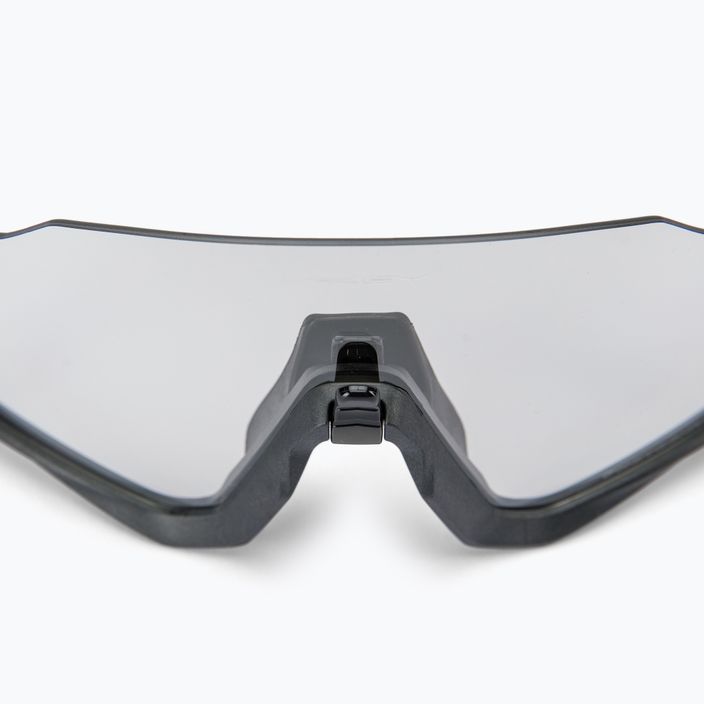 Occhiali da sole Oakley Flight Jacket acciaio/chiaro/nero fotocromatico 4