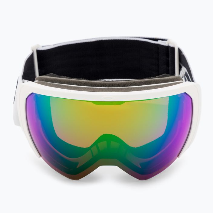 Oakley Flight Path L bianco opaco/prizm snow jade iridium occhiali da sci 2