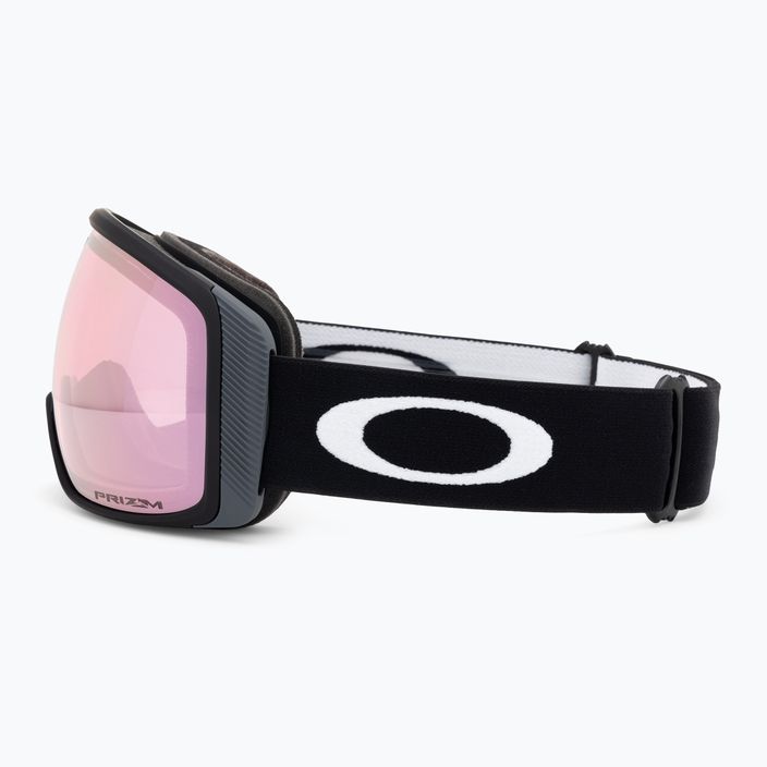 Oakley Flight Tracker M nero opaco/prizm snow hi pink occhiali da sci 4