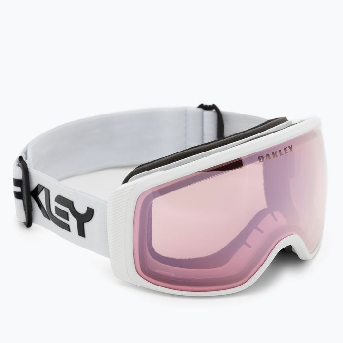 Oakley Flight Tracker M occhiali da sci factory pilot white/prizm snow hi pink iridium