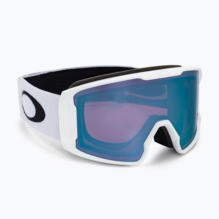 Oakley Line Miner L bianco opaco/prizm snow sapphire iridium occhiali da sci