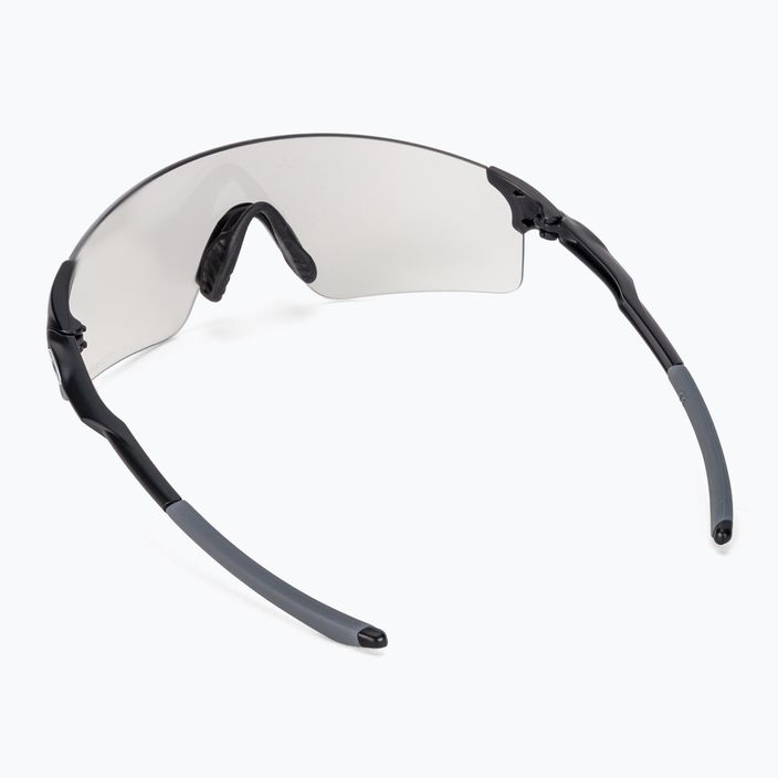 Occhiali da sole Oakley Evzero Blades nero opaco/nero trasparente fotocromatico 2
