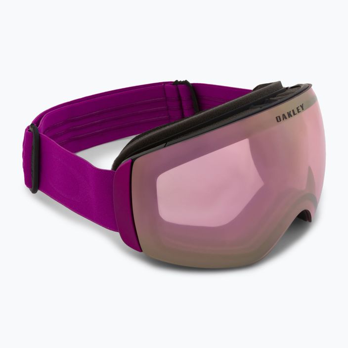 Oakley Flight Deck M opaco ultra purple/prizm snow hi pink irridium occhiali da sci