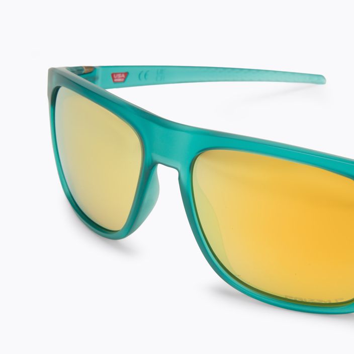 Oakley Leffingwell occhiali da sole polarizzati 24k artic surf/prizm opaco 5