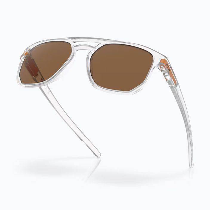 Occhiali da sole Oakley Latch Beta opaco chiaro/primo bronzo 4