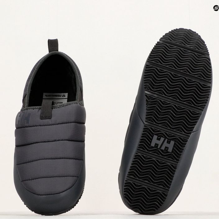 Pantofole Helly Hansen Cabin Loafer da uomo nero 15