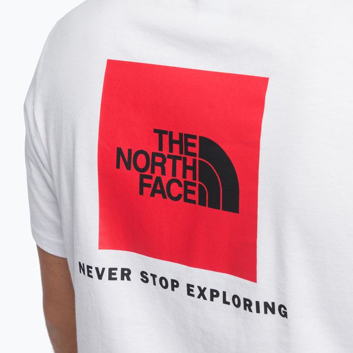 Maglietta The North Face Redbox da uomo, bianco 6