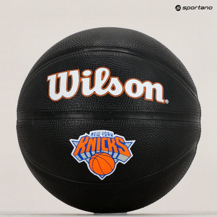 Pallacanestro per bambini Wilson NBA Team Tribute Mini New York Knicks nero taglia 3 9