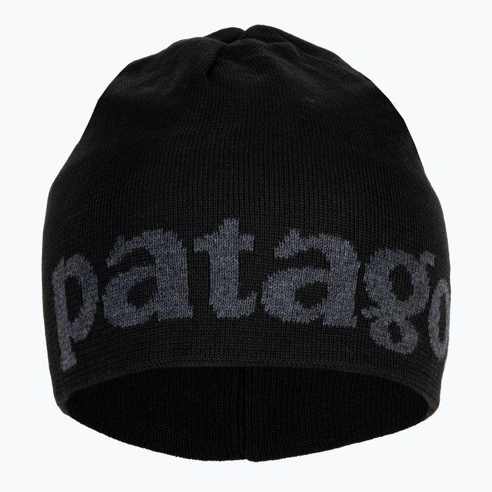 Patagonia berretto invernale logo belwe/nero 2