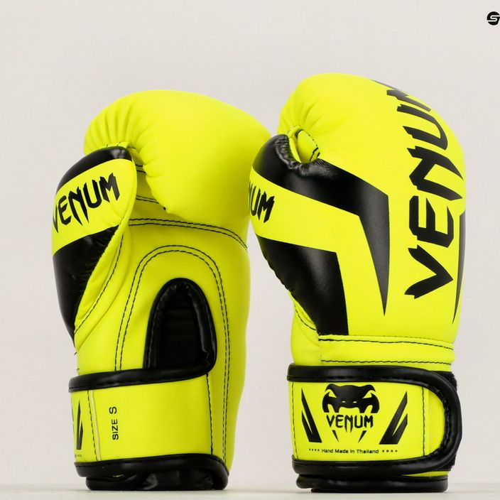Guanti da boxe per bambini Venum Elite Boxing neo yellow 10