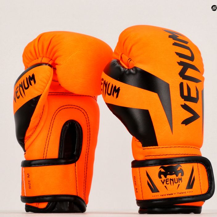 Guanti da boxe per bambini Venum Elite Boxing arancione fluo 9