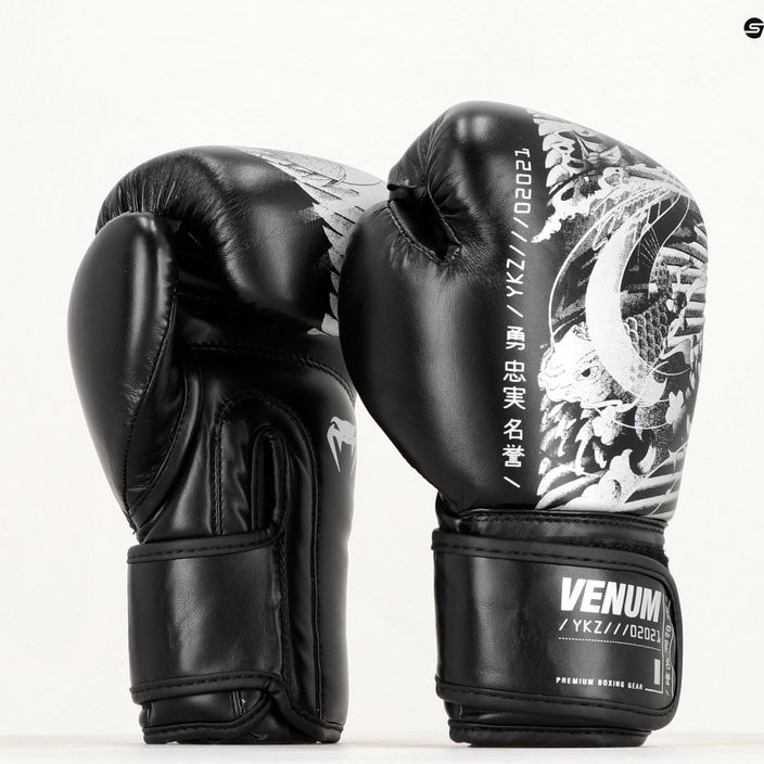 Venum YKZ21 Boxing nero/bianco guanti da boxe per bambini 12