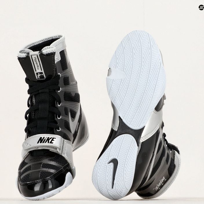 Scarpe da boxe Nike Hyperko MP nero/argento riflettente 8