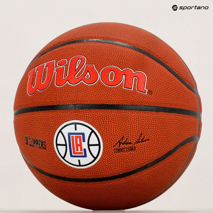 Wilson NBA Team Alliance Los Angeles Clippers basket marrone taglia 7 6