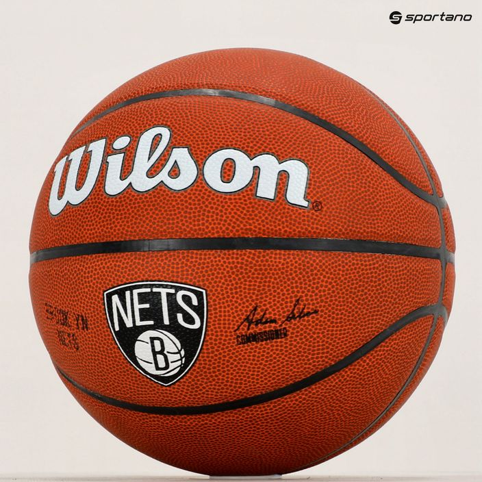 Wilson NBA Team Alliance Brooklyn Nets marrone basket dimensioni 7 6
