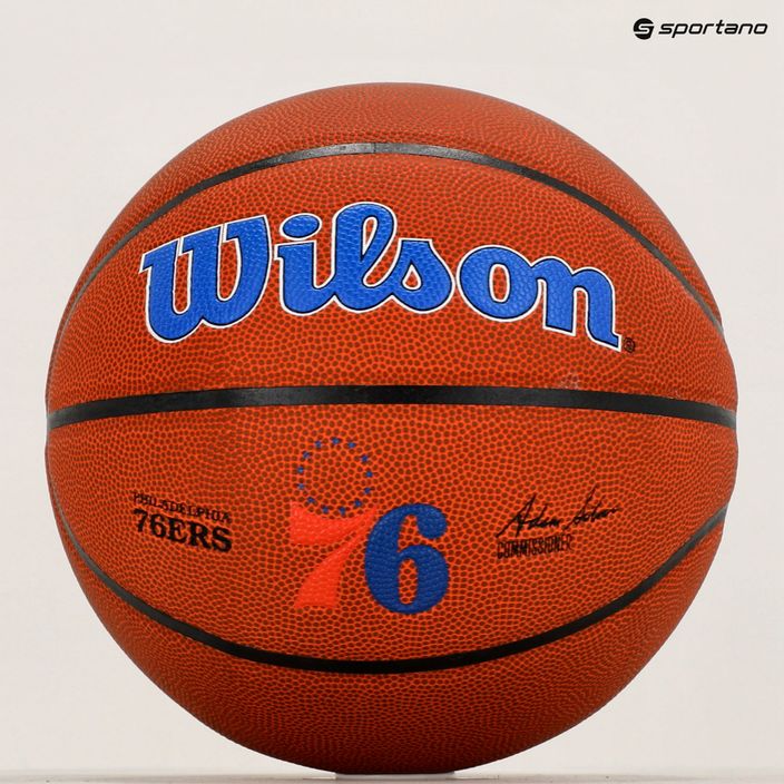 Wilson NBA Team Alliance Philadelphia 76ers marrone basket taglia 7 6
