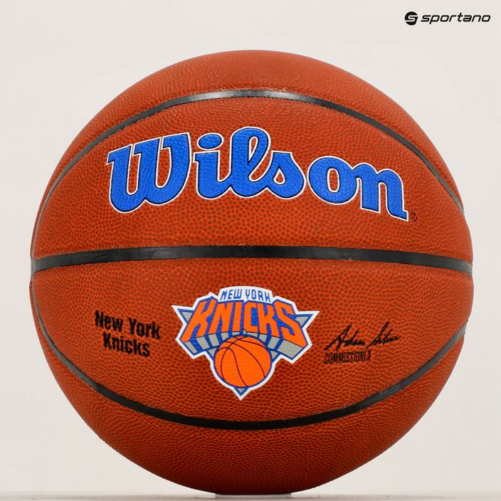 Wilson NBA Team Alliance New York Knicks marrone basket dimensioni 7 6