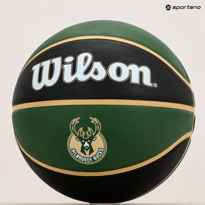 Wilson basket NBA Team Tribute Milwaukee Bucks verde taglia 7 7