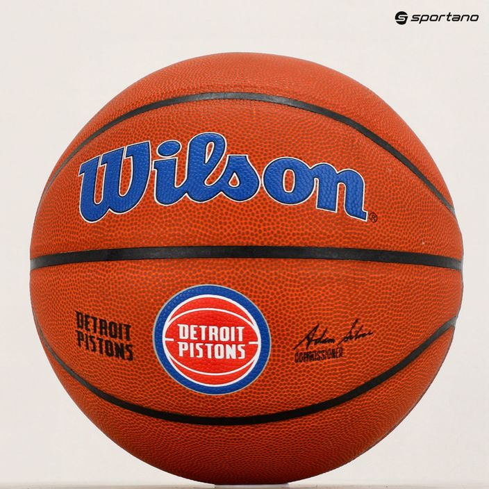 Wilson NBA Team Alliance Detroit Pistons marrone dimensioni 7 basket 6