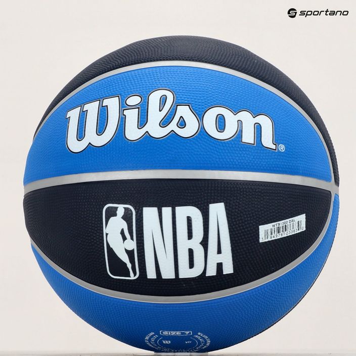 Wilson NBA Team Tribute Dallas Mavericks basket blu taglia 7 7