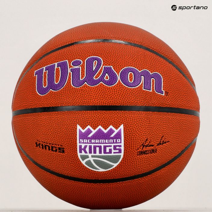 Wilson NBA Team Alliance Sacramento Kings basket marrone taglia 7 6