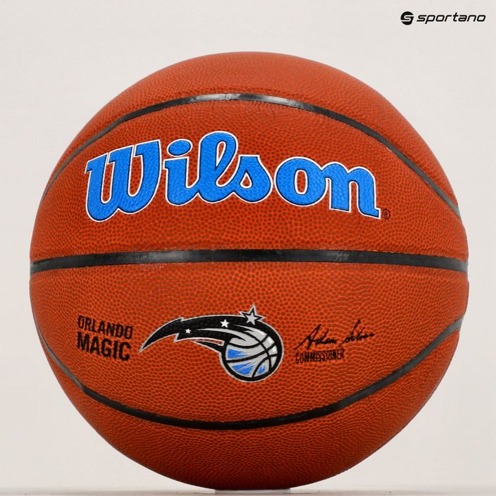 Wilson NBA Team Alliance Orlando Magic marrone dimensioni 7 basket 6