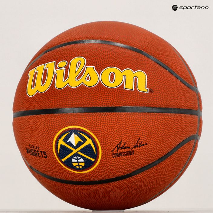 Wilson NBA Team Alliance Denver Nuggets marrone basket taglia 7 6